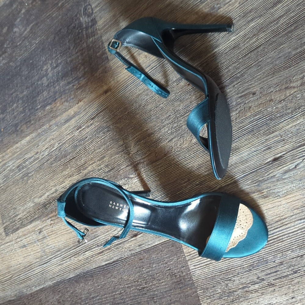 Barney's Satin Heels - Picture 1 of 7